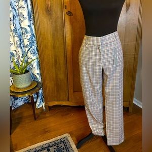 Loft trousers in plaid